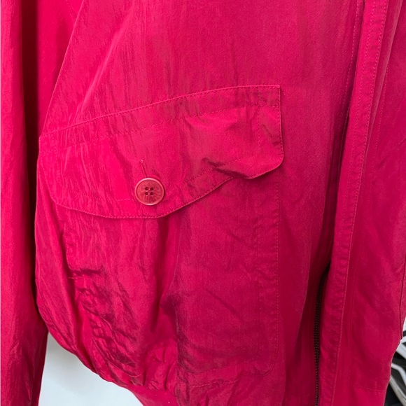 Paul & Shark Yachting Red Silk Bomber Jacket Size L - Picture 5 of 15